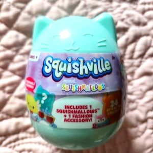 Sealed Squishmallows Squishville BLUE MYSTERY EGG 2" Plush & Fashion Acc…